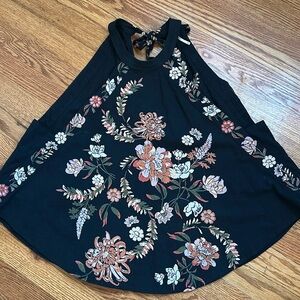 Free People Emily XS Tie Back Halter Tank